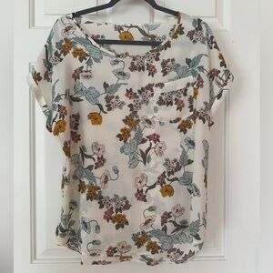 Maurices Floral Shirt/Blouse, Medium